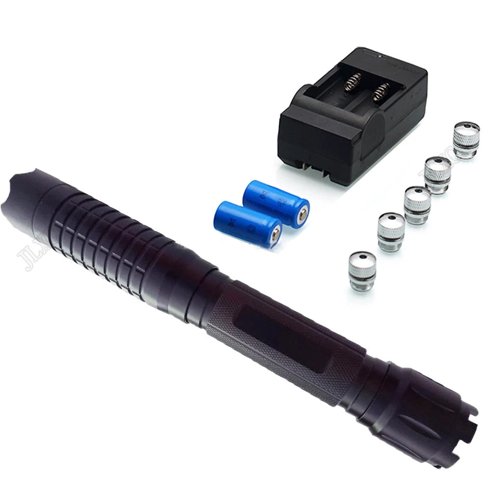 

Мощная Синяя лазерная указка ul, фонарик, регулируемый луч, поджигание, подходит для фейерверков, облучение с 5-звездочным колпачком