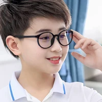2022 kid computer glasses new round frame anti blue light plain glasses children radiation protection for phone online course