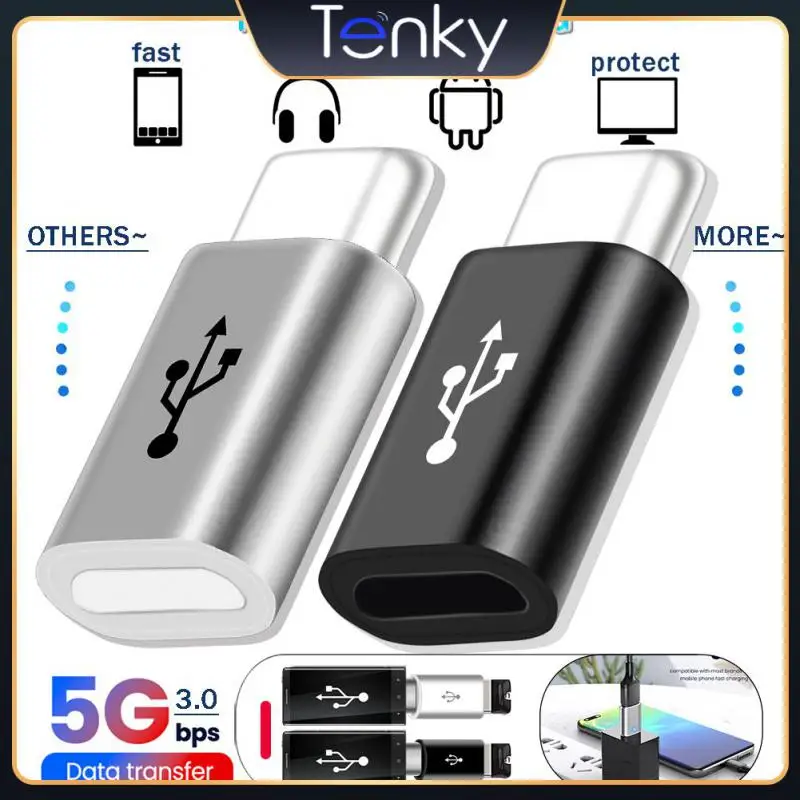 

Type C 3.1 Converter Type-c Interface Adapter Micro Usb To Usb C Data Line Female To Male Mobile Phone Adapter 5pcs
