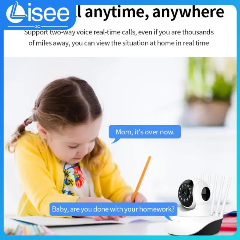 

Infrared Night Vision Wifi Connection Surveillance Camera 5 Antennas Robot Camera 360 Rotation Wifi Ip Camera Smart Home 1.3 Mp