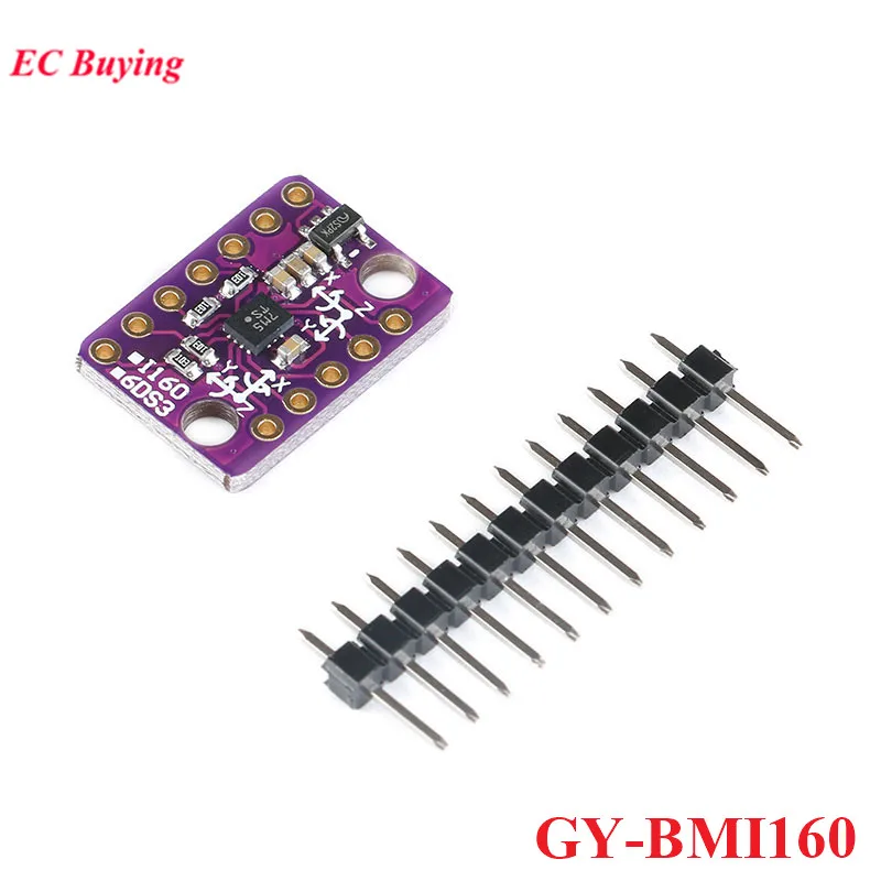 

BMI160 GY-BMI160 6-axis Rate Gyro Gravity модуль датчика акселерометра IIC I2C SPI протокол связи 3-5V