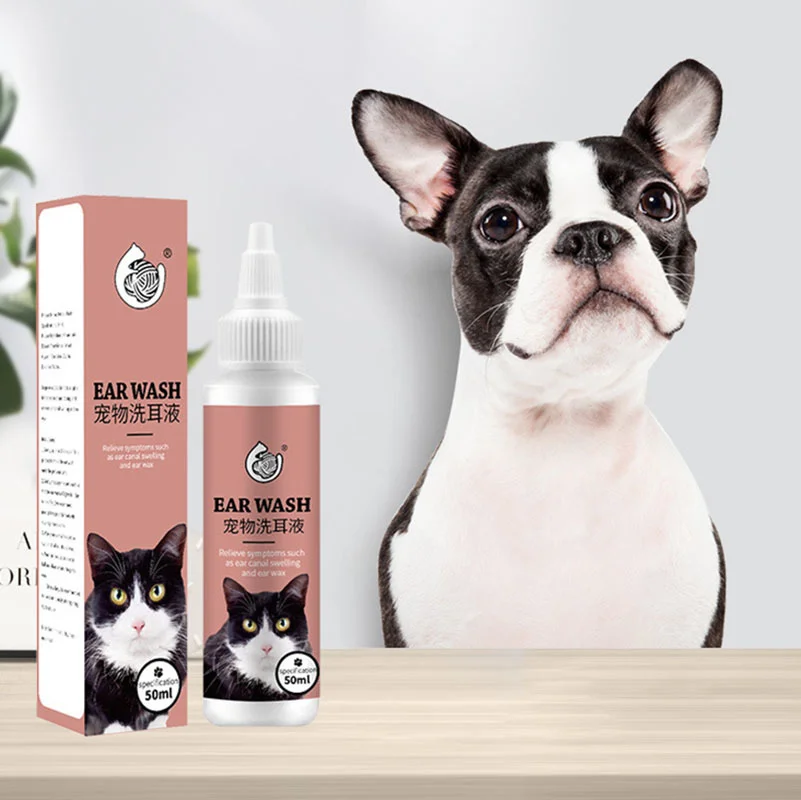 Ear Cleaning Dog Spray Ear Drops Dog Shampoo Ear Mites for Dogs Cat Ear Wash for Dog Cleaning Antiparasitic Dog Dog Flea