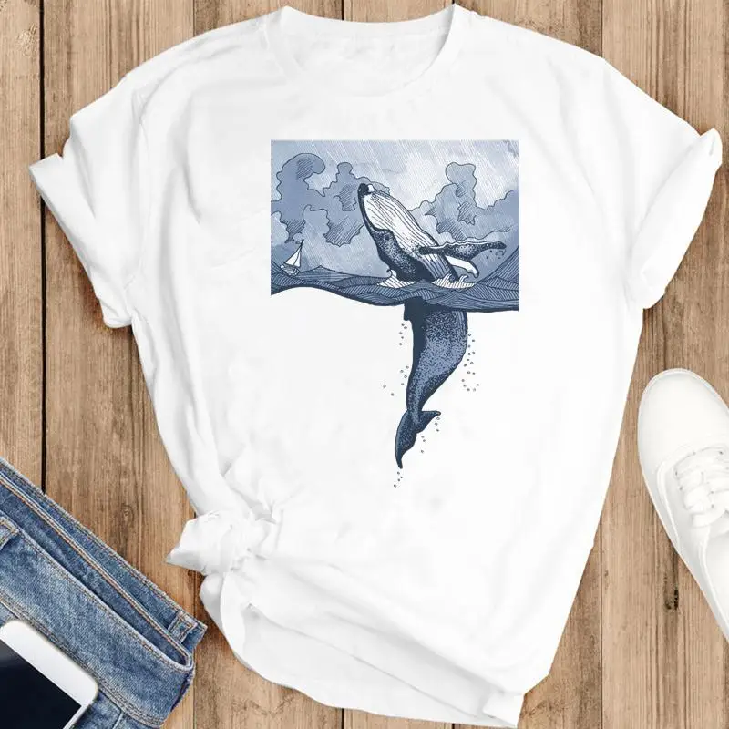 

Women Sweet Animal Watercolor New Cute Cartoon Fashion Summer Lovely Clothes Print Short Sleeve Tops Tees Tshirt T-Shirt