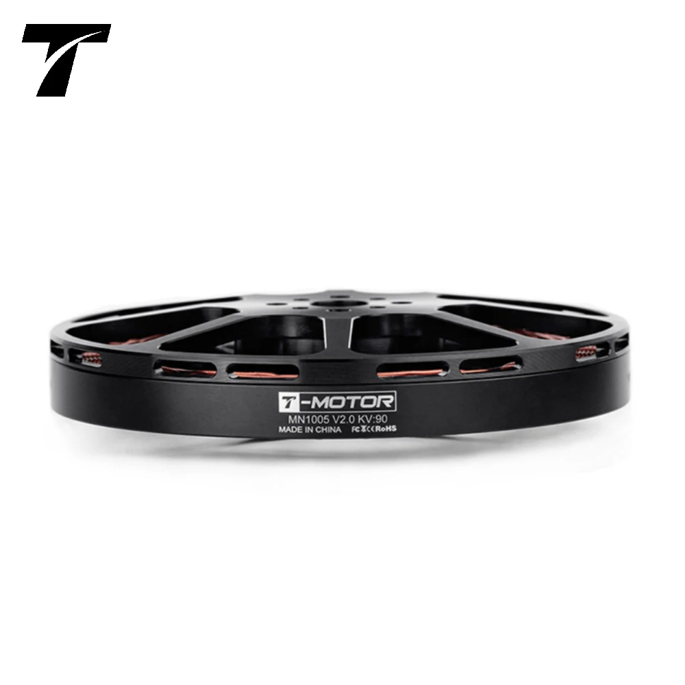 Фото Бесколлекторный двигатель T-MOTOR MN1005 V2.0 KV90 1500W 12S 48V для мультироторных БПЛА и VTOL дронов (тяга 10-20 кг) №2