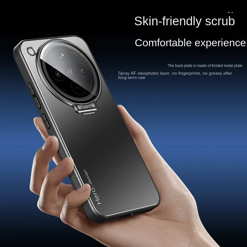 Metal Lens Camera Holder Cover for OPPO Find X8 Pro X 8 X7 Ultra X6 Ultra-thin Matte Protect Kickstand Case FindX8Pro