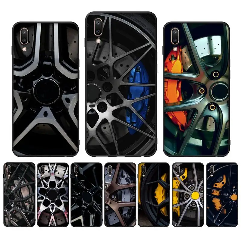 

Car Tires Phone Case for Vivo Y91C Y11 17 19 17 67 81 Oppo A9 2020 Realme c3