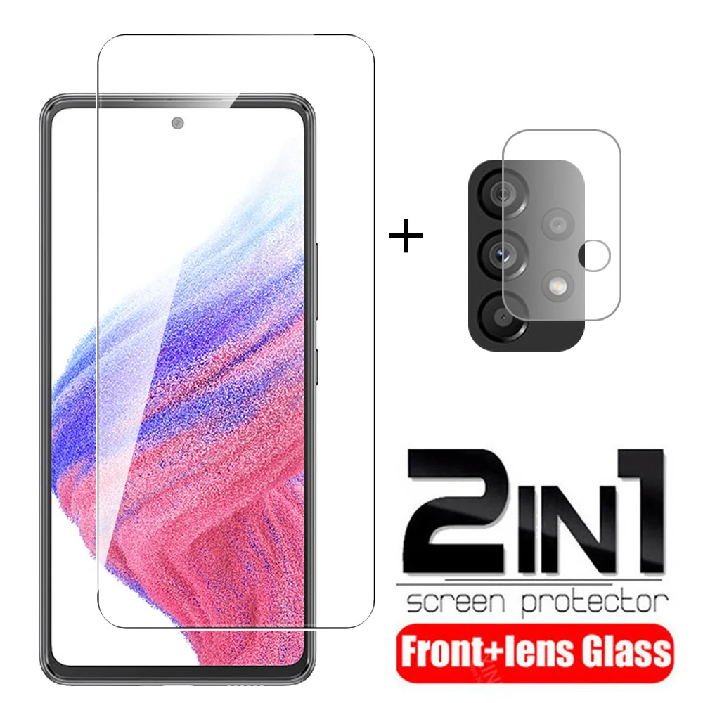

2 в 1, Защитное стекло для Samsung Galaxy A53, Samsung A53