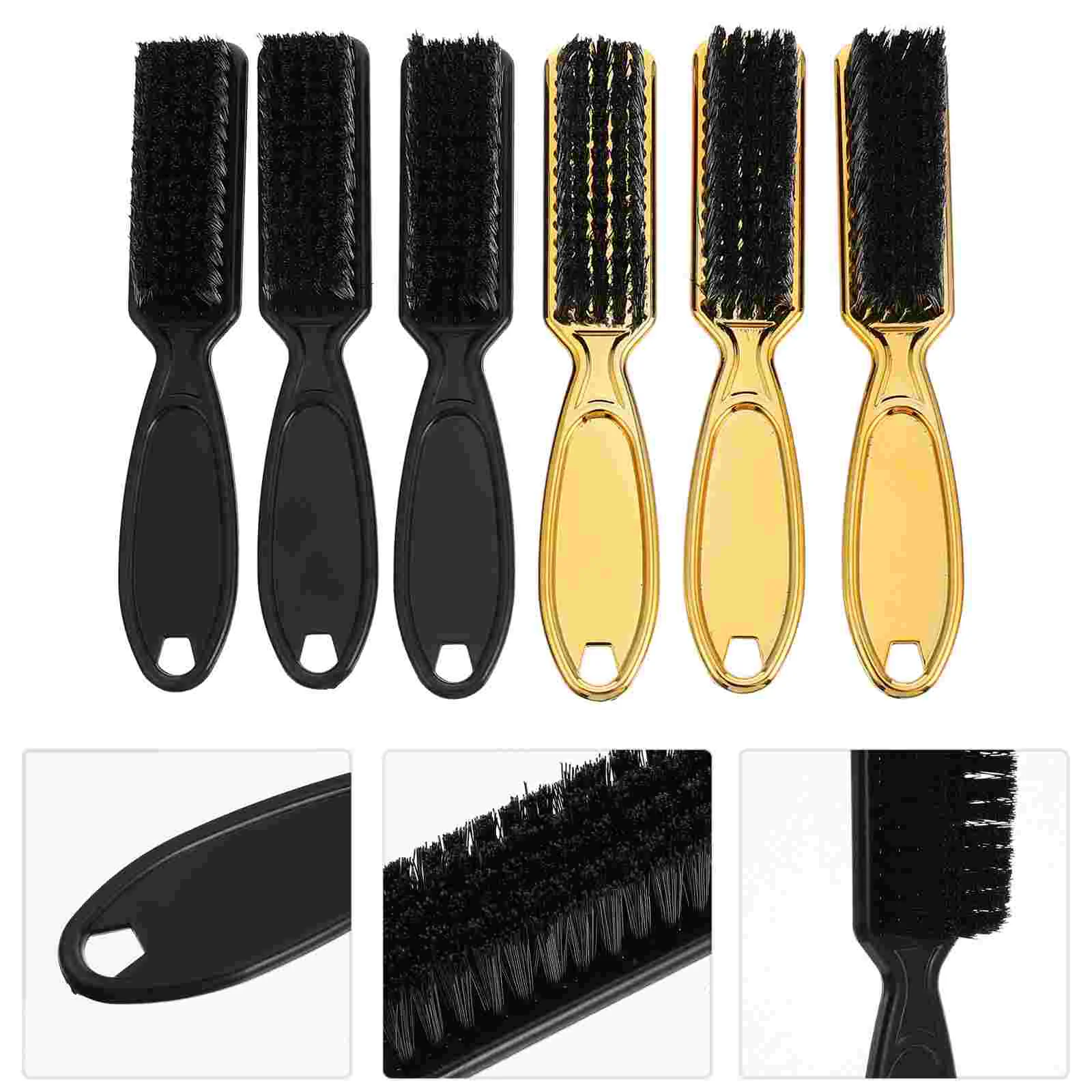 

6pcs Handle Hairdressing Broken Hair Brush Hair Barber Neck Duster