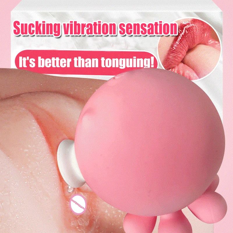 Милый осьминог в форме груди клитор массажный вибратор присоска для сосков