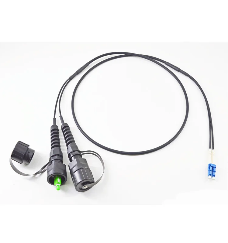 

10Pcs SC/APC-LC/UPC Waterproof ODVA Outdoor Fiber Optic Patch Cord Singlemode Simplex SM 9/125 Amoured Fibre Cable, 5M