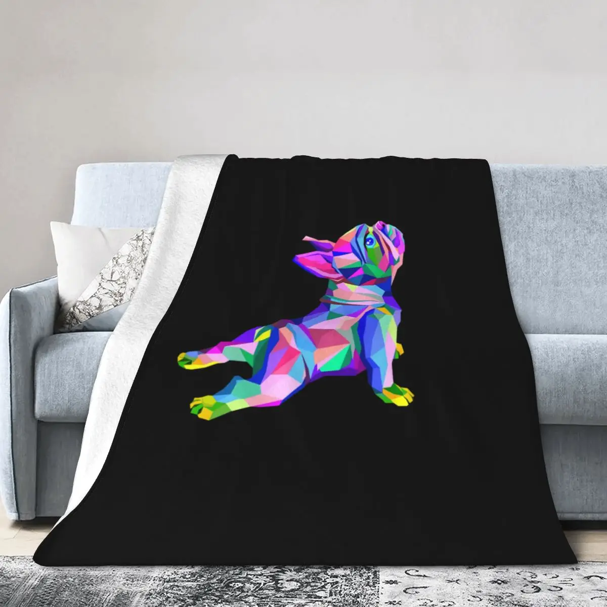 

Colorful Yoga French Blanket Bed Plush Soft Bed Blanket Furry Winter Bedspread Anti-pilling Microfibers Non-stick Washable soft