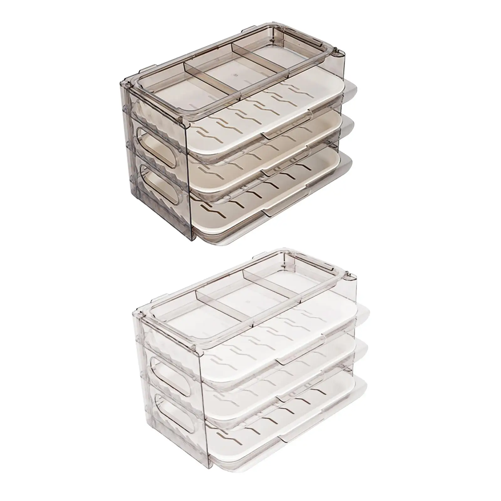 

Multi Functional Refrigerator Organizer Bins Cooking Dishes Tray Stackable Food Storage Containers Fridge Organizer for Kitchen