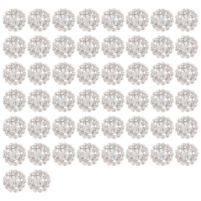 

50 шт. украшения Стразы, ювелирные изделия с плоской задней стороной, цветок, Кристальные пуговицы, аксессуары для «сделай сам», свадебный бу...