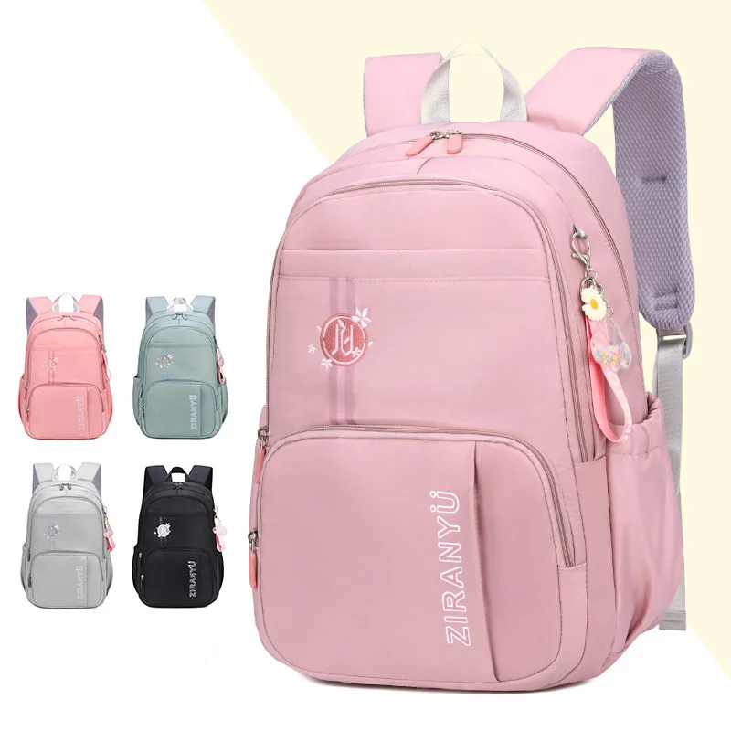 

Backpacks For Girls Teenagers Junior School Student Backpack Children Girl Primary School Bags Pink Casual Shoulder Bag Knapsack