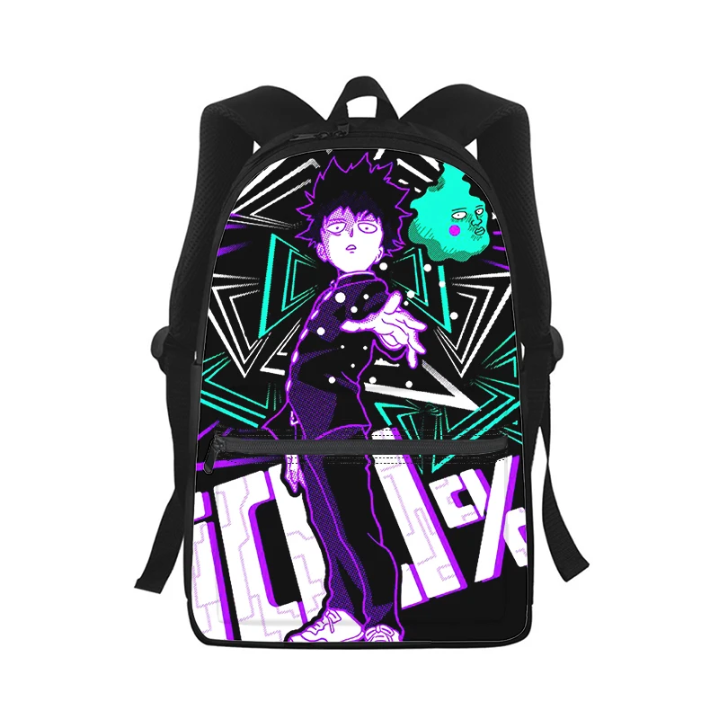 Mob Psycho 100 Anime Men Women Backpack 3D Print Fashion Student School Bag Laptop Backpack Kids Travel Shoulder Bag