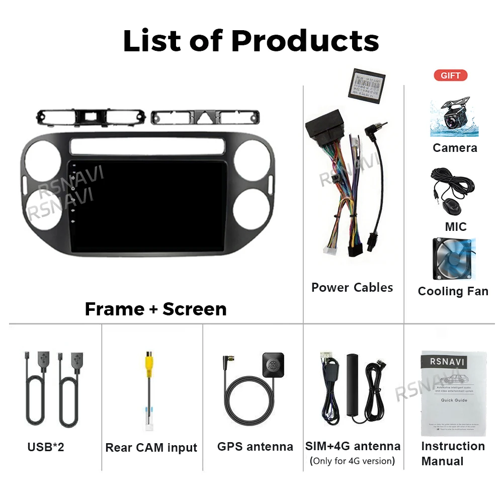 Фото Автомагнитола Android 16 с CarPlay, 2K экраном, 2DIN, для VW Volkswagen Tiguan 1 NF 2006-2016 №2