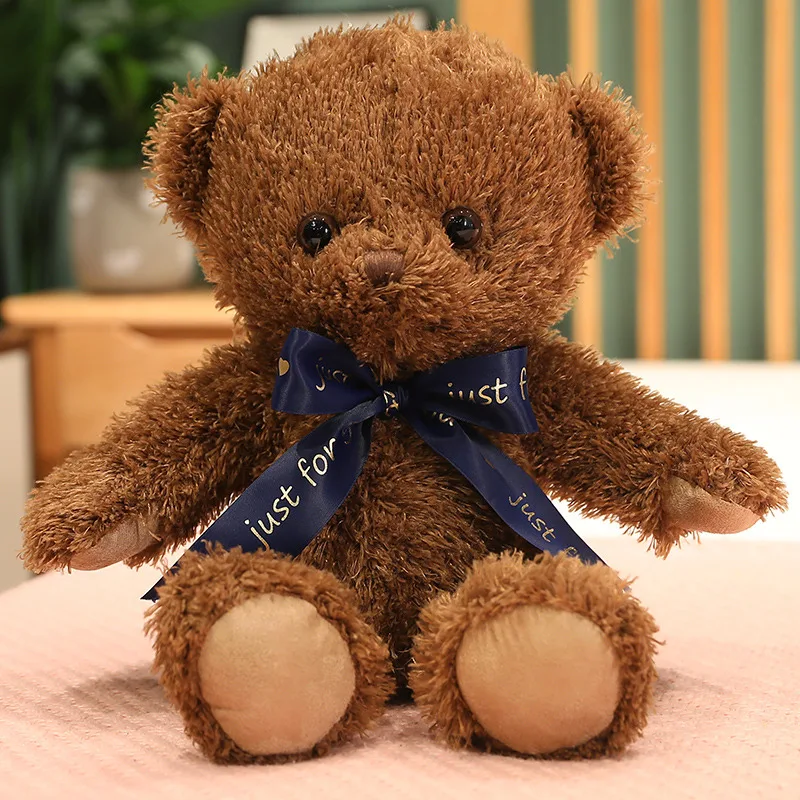

New 45cm Dressed Teddy Bear Plush Toy Silk Scarf Teddy Bear Doll Plush Stuffed Animal Teddy Bear Child's Birthday Gift