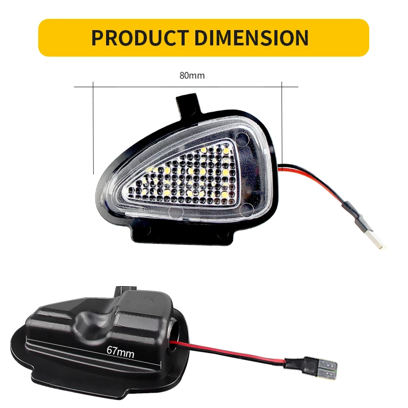 2 шт. для VW Golf 6 Limousine BJ Cabriolet Variant Touran Typ 1T3 светодиодный белый цвет без ошибок под