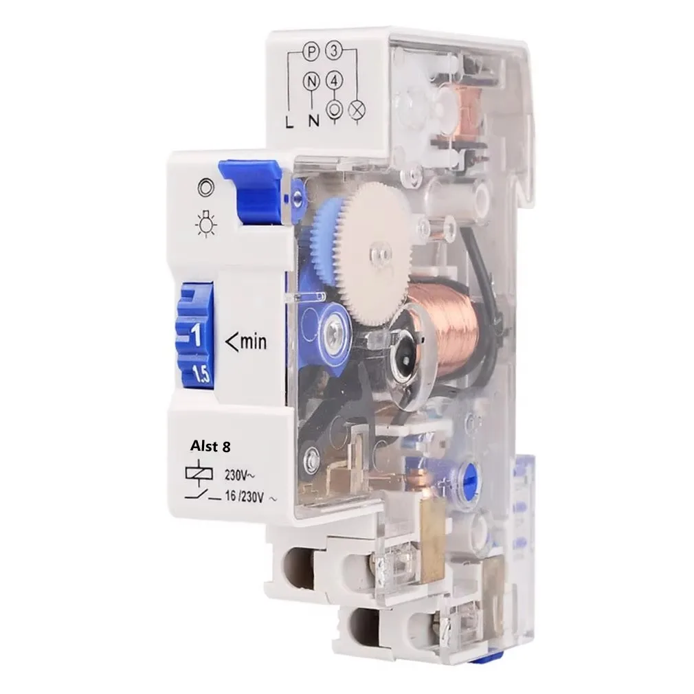 ALST8 (E8) E8 лестничный светильник таймер контроллер 16A 220 В хорошее качество 1-7 минут