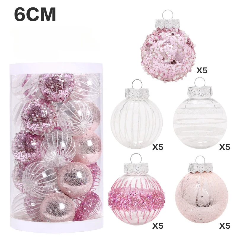 2023 Assorted Size Plastic Balls Christmas Tree Decorations 2023 New Years Decor Xmas Tree Ornament Decor Christmas Ball