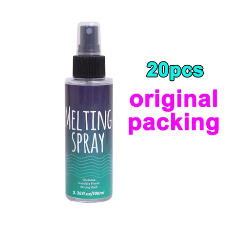 Плавящийся спрей для удержания кружева, 20 шт., клей-спрей для кружевных париков под частной торговой маркой для удержания париков, 100 мл, 3,38 унции, клей-спрей для кружева Perruque