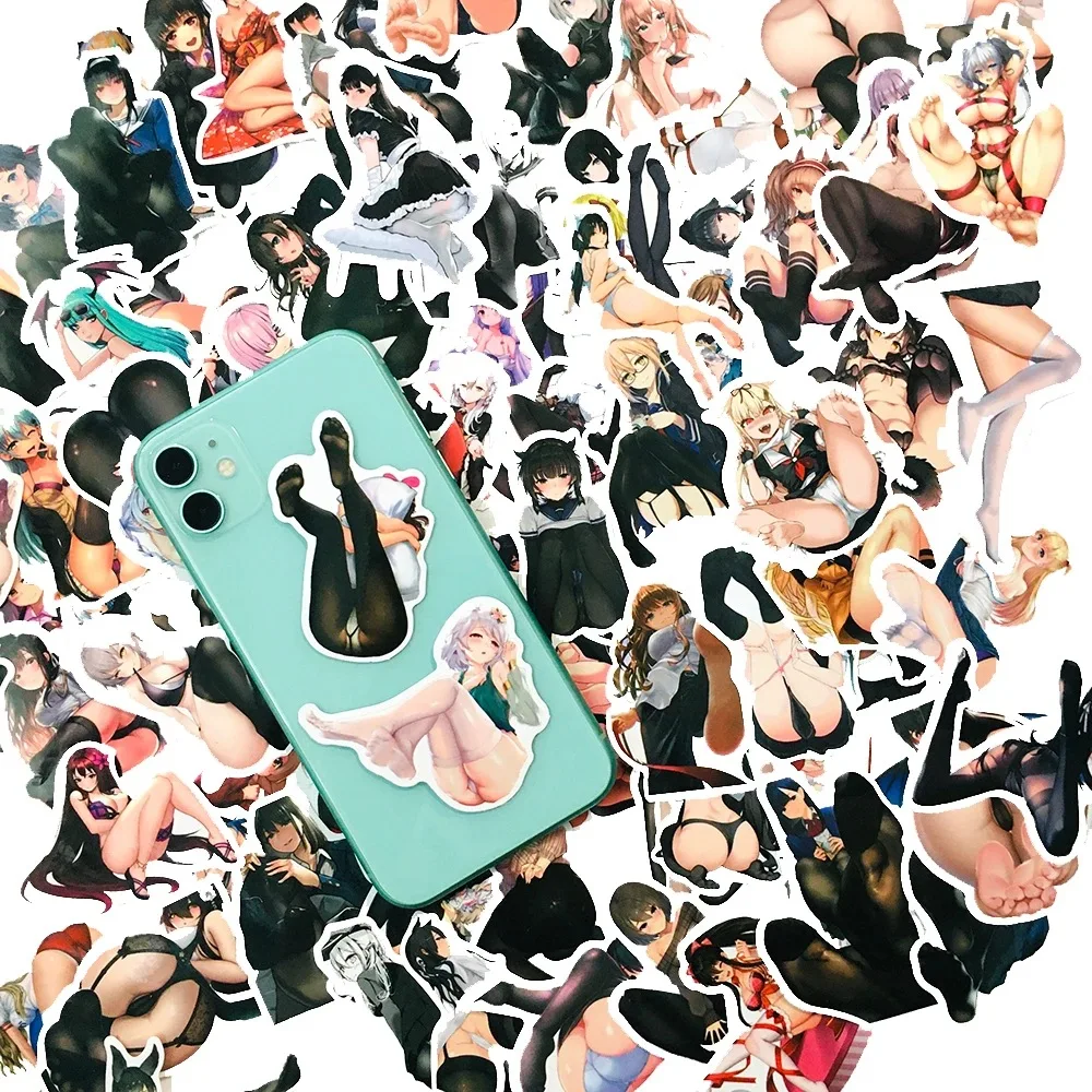 

100 шт. аниме Hentai стикер s Kawaii Sexy Bunny Girl Waifu стикер для канцелярских товаров стикер для телефона скейтборда ноутбука гитары крутые стикеры для д...