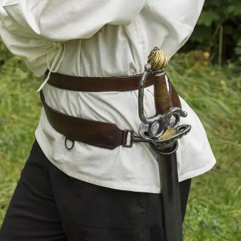 

Medieval Viking Sword Belt Scabbard Gothic Steampunk Knight Waist Cutlass Rapier Holder Sheath Leather Holster Costume Accessory