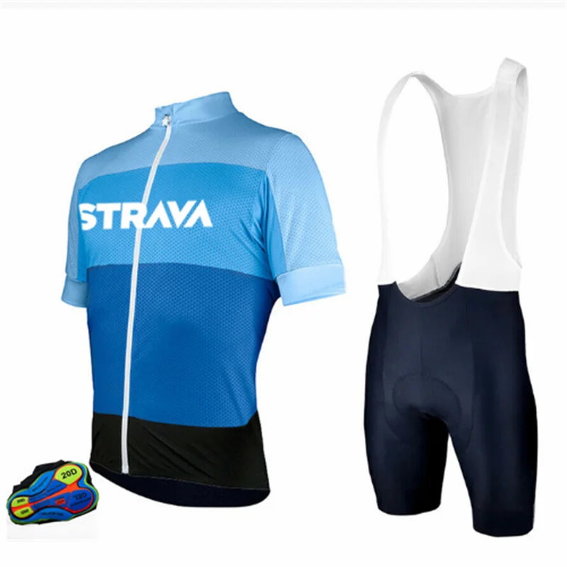 

STRAVA New Product Summer Team Version Short Sleeve Cycling Jersey Suit Quick-Drying Breathable Sweat Absorbent Cycling Jersey