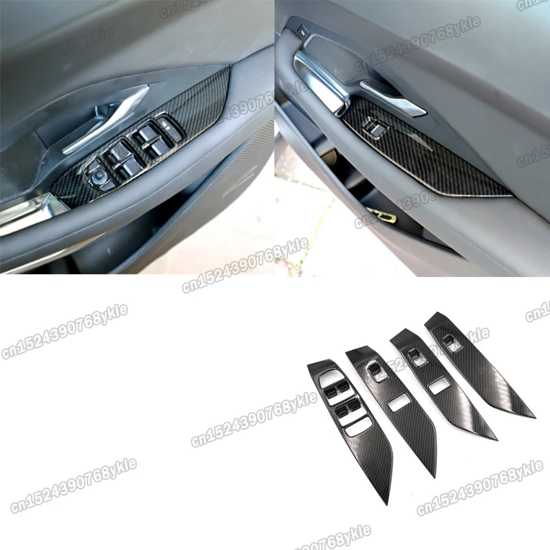 Панель управления из углеродного волокна для двери автомобиля подлокотника окна
