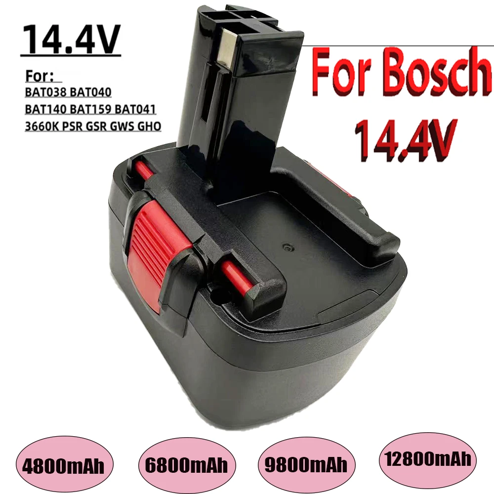 Фото  Для Bosch    Аккумулятор для электроинструмента BAT038BAT040BAT140, PSR 14.4VE-2GSR 14.4V GDS35614BAT041, 14.4В, 12800мАч, Ni-Cd №4