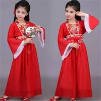 ancient chinese costume child fairy folk dance performance chinese traditional dress cosply clothing kids clothes girls hanfu