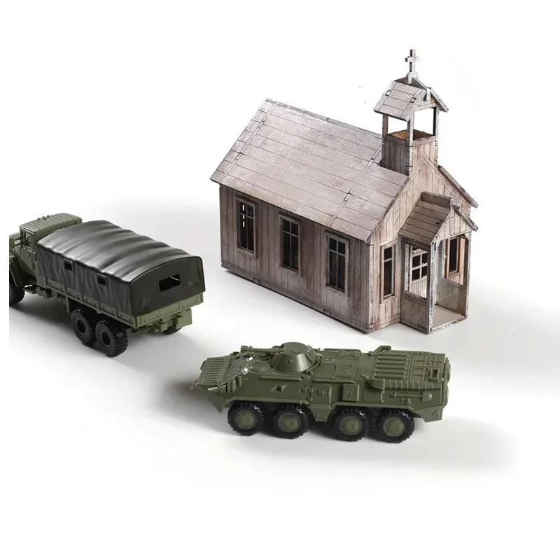 Детские творческие хобби миниатюрная церковная газовая станция строительные