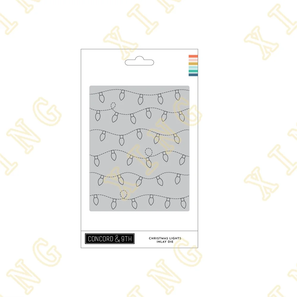 Новогодние огни инкрустация металлические Вырубные штампы для рукоделия