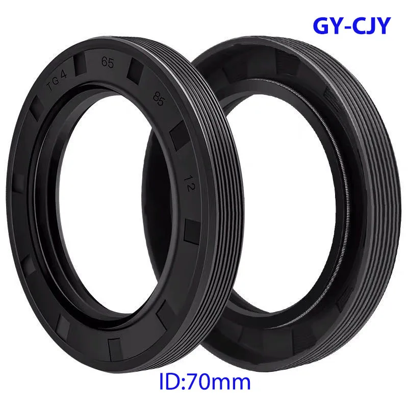 

ID: 70mm Black NBR TC/FB/TG4 Skeleton Oil Seal Rings OD: 80mm-140mm Height: 7mm-13mm NBR Double Lip Seal for Rotation Shaft