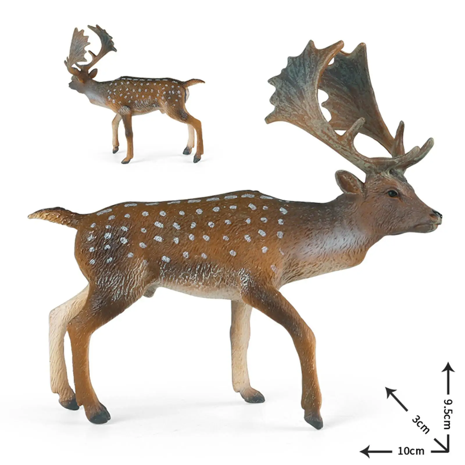 

Realistic Deer Statue Model Collection Art Ornament Lifelike Deer Model Figure for Teaching Prop Party Favors Birthday Gift