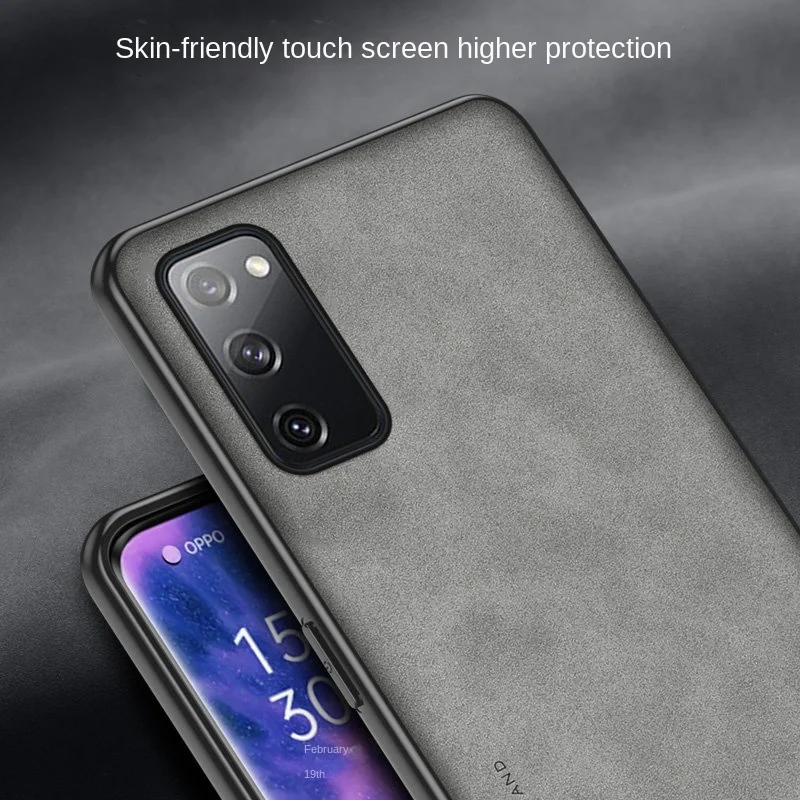 Для Samsung Galaxy S20 FE G780F чехол из искусственной кожи с твердой задней крышкой ПК