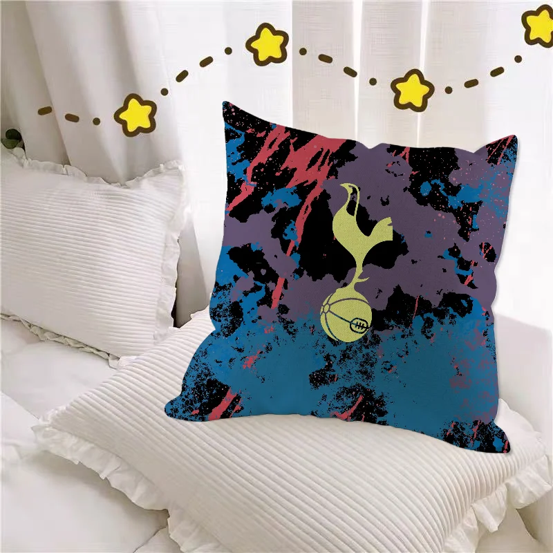 Роскошный Декоративный Чехол Для Подушки Квадратный 45x45 См Fc T-tottenham Hotspur С Принтом