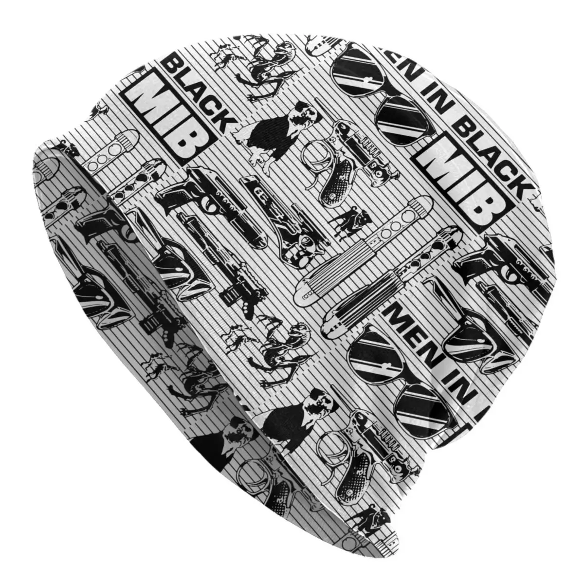

Мужские черные облегающие шапки MIB с нейролизером, шапки, подарок на день рождения, облегающие шапки, шапки