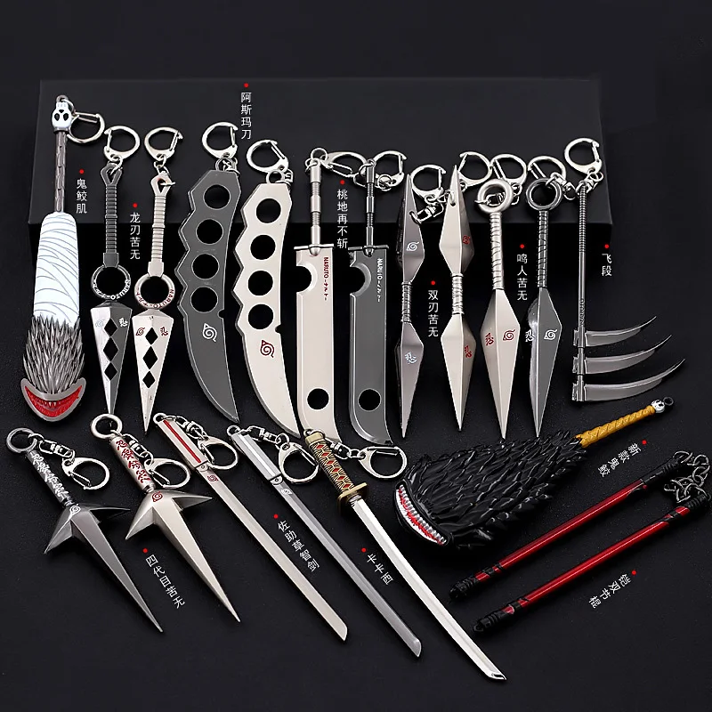 

Набор оружия из аниме «Наруто», игрушечный резной нож-ниндзя в японском стиле, катана, Самурай, косплей, периферийный подарок для детей