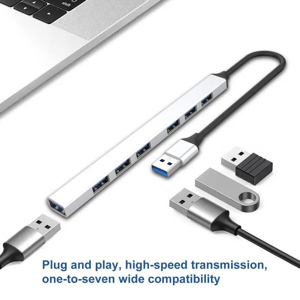 

Высокоскоростная передача, портативный адаптер USB C 7 в 1, компьютерные аксессуары