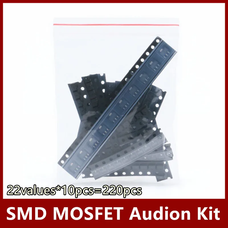 Комплект SMD MOSFET Audion SS8050 AO3401 AO3400 78L05 TL431 D882 SI2300 SI2306 SI2305 2N7002 B772 662K