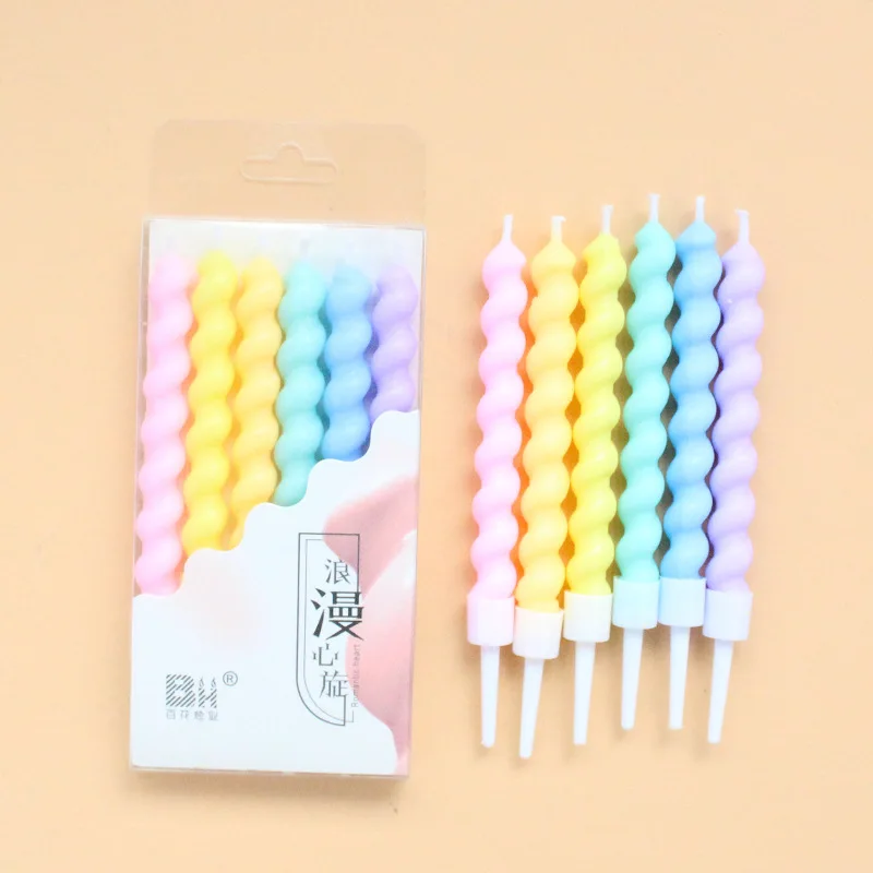 

Cakelove 6Pcs Colorful Birthday Candles With Stand Star Heart Cake Candle Party Supplies Wedding Decoration Baby Children Party