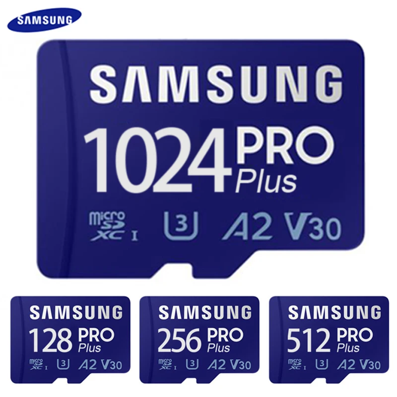 Samsung Pro Plus карта памяти, класс 10, 512 ГБ, 256 ГБ, 128 ГБ