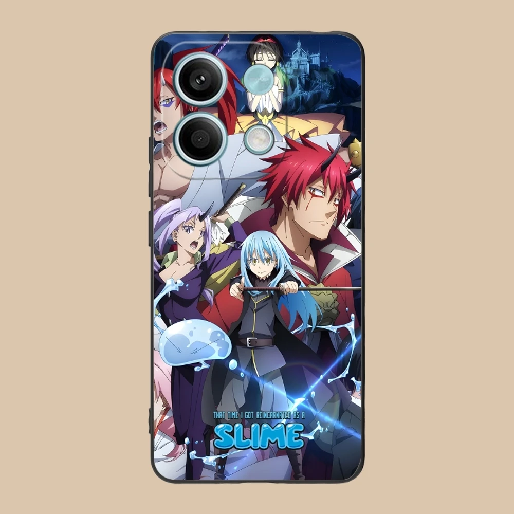 Slime Tensura Rimuru Mobile Phone Case for Xiaomi Redmi Note 13 12 11 10 9 8 7 6 S A Pro Lite Plus 5G Black Cover Shell