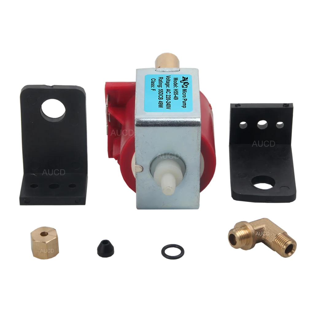 Купить 110 В 220 В 49 Вт 55DCB маслоотводящий микро-насос для 1500 Вт 3000 Вт стационарный дымовой туман паровой утюг аэрозольный очиститель электромагнитный...