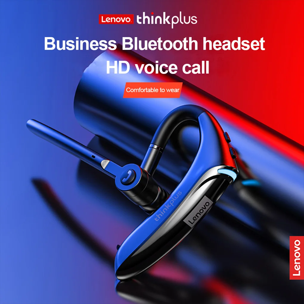 

Lenovo Earphone Bluetooth-compatible 5.0 Dynamic 10mm Battery Operated Rotary Wireless Earpiece Business Headset