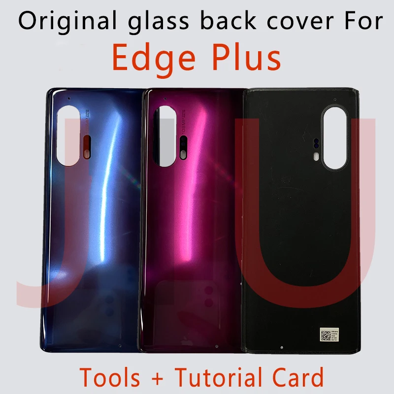 

Новая задняя крышка батарейного отсека Корпус для Motorola Moto Edge + plus Крышка батарейного отсека запасная часть для Motorola Edge Plus с лентой