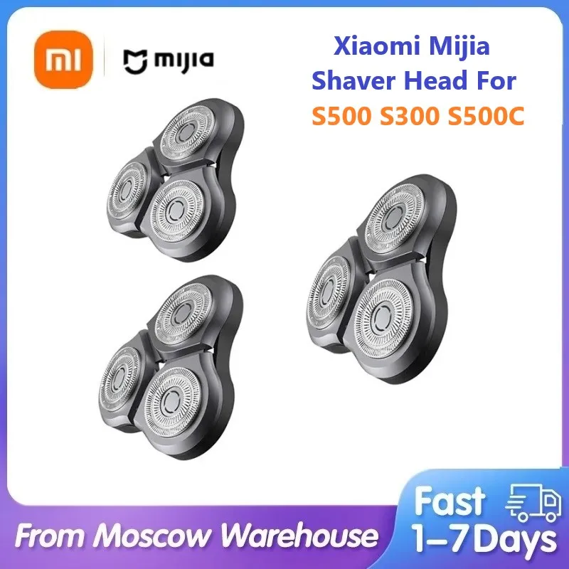 Оригинальная бритвенная головка Xiaomi Mijia для Mijia S500 S300 S500C, бритвенный станок, водонепроницаемая двухслойная сменная бритва с лезвием