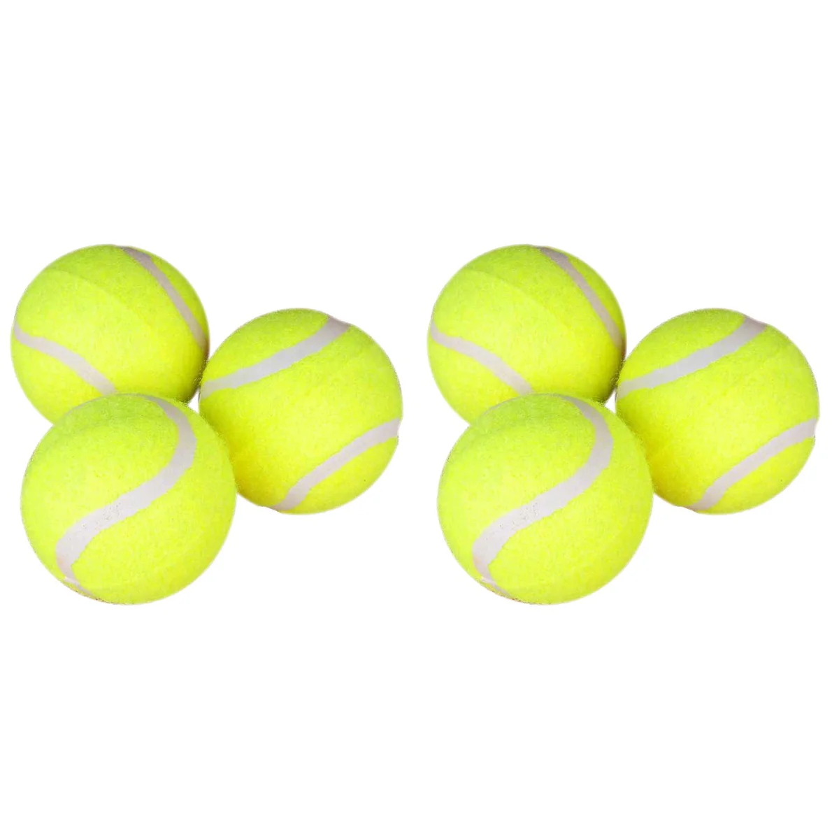 

6 pcs High Elasticity Tennis Balls Practice Tennis Balls Heavy Duty Tennis Balls