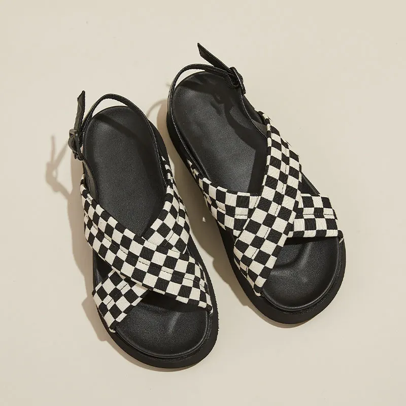 

Летняя женская обувь 2022, модные удобные летние тапочки, женские сандалии на плоской подошве, элегантные женские туфли